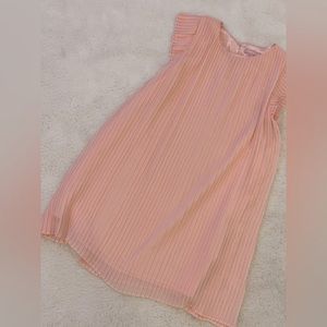 BCBG girls pleated chiffon size 14 pink dress, like new